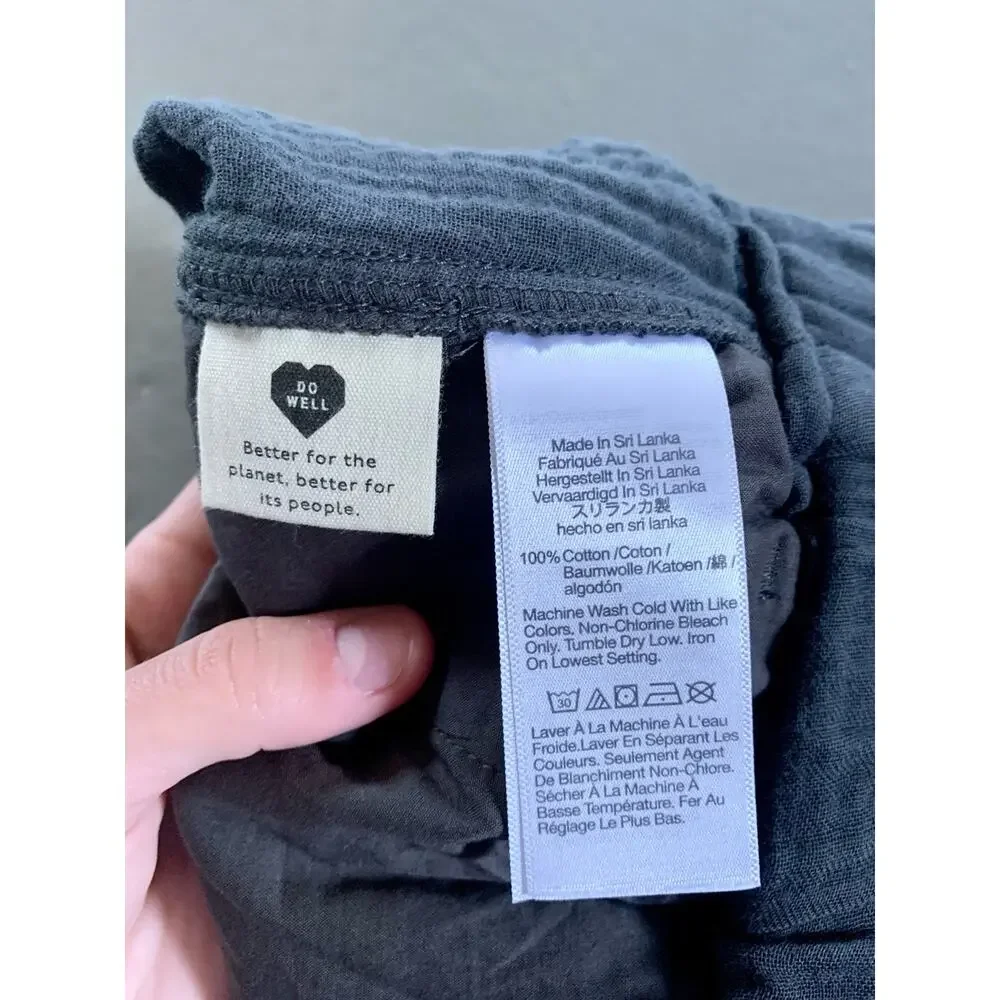 Madewell Womens Gray Gauze Cotton Comfy Shorts XXS